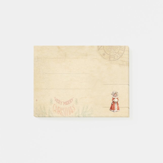 Little Victorian Caroler Custom Christmas Post-it Notes (Front)