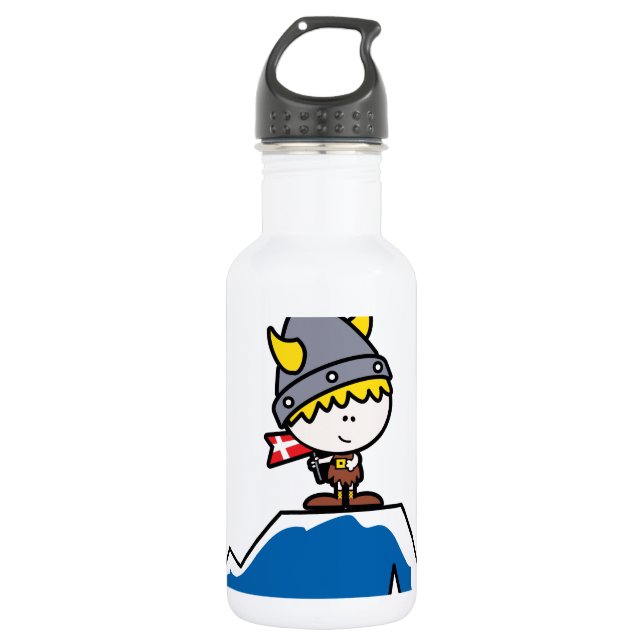 Little Viking Boy 532 Ml Water Bottle (Front)