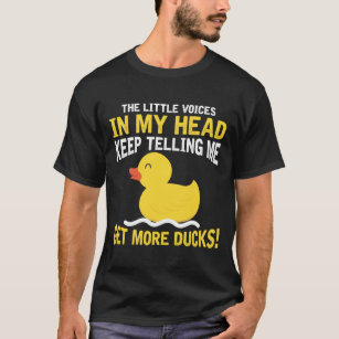 Little Voices in my Head Rubber Duck Lover Farmer T-Shirt