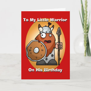 Little Warrior Birthday Card