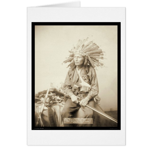 Little, Wearing Feather Headdress SD 1890 (Front)