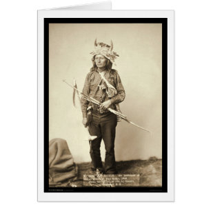 Little, Wearing Horn Headdress SD 1890