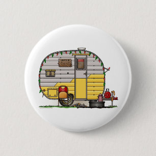 Little Western Camper Trailer 2 Inch Round Button