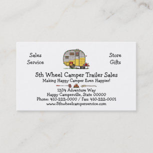 Little Western Camper Trailer M Business Card