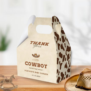 Little Western Cowboy Baby Shower Favor Box