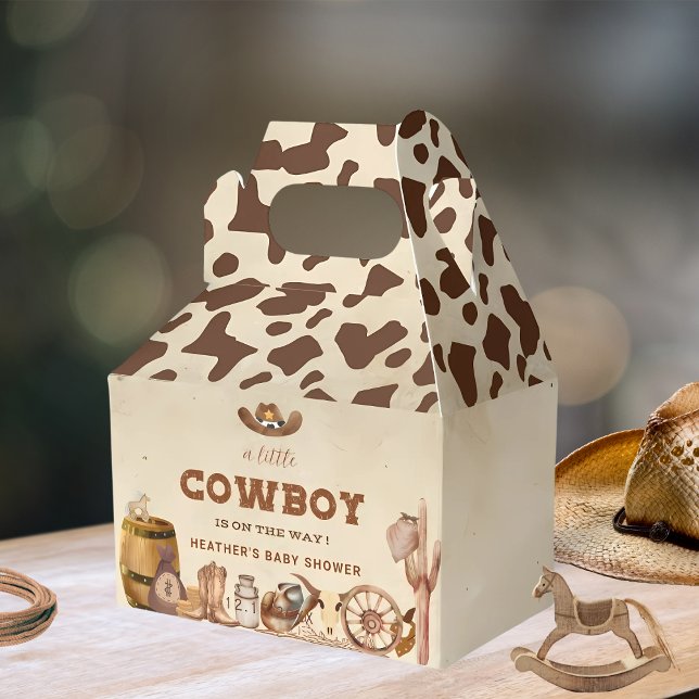 Little Western Cowboy Baby Shower Favor Box (Creator Uploaded)