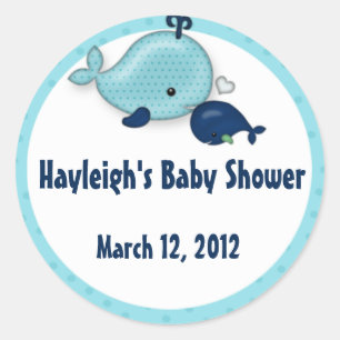 Little Whale Baby Mommy Kiss Sticker