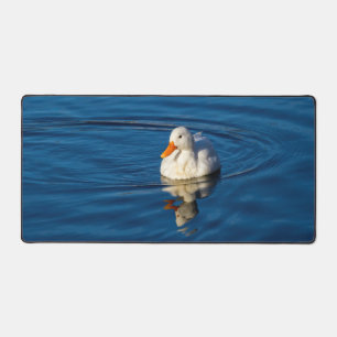 Little White Duck Reflections Desk Mat