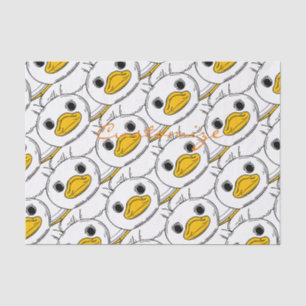 Little White Duck Standing Thunder_Cove Tissue Paper