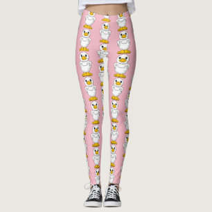Little White Ducks Standing Thunder_Cove Leggings