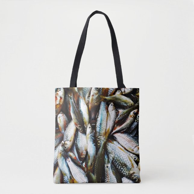 Little White Fish Tote Bag (Front)