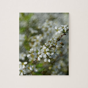Little White Flowers Jigsaw Puzzle