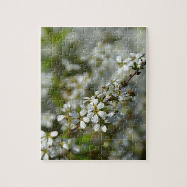 Little White Flowers Jigsaw Puzzle (Vertical)