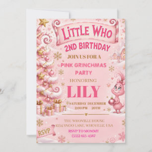  Little Who 2nd Birthday Invitation