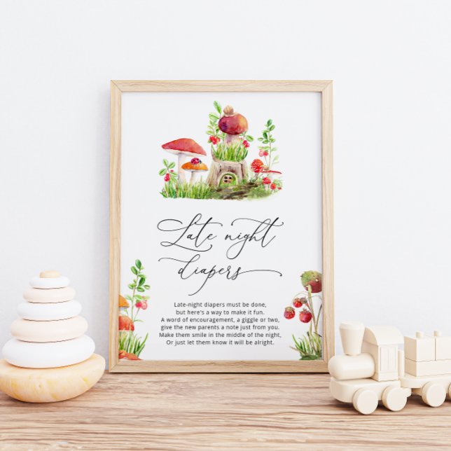 Little Wild Mushroom Late Night Diapers Game Poster (Creator Uploaded)