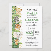 Little Wild One on the Way Safari Animal Shower