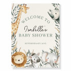 Little Wild One Safari Baby shower Affiche de bien
