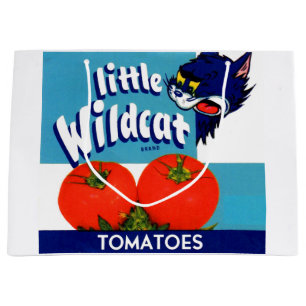Little Wildcat tomatoes crate label Large Gift Bag