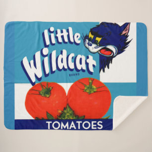 Little Wildcat tomatoes crate label Sherpa Blanket
