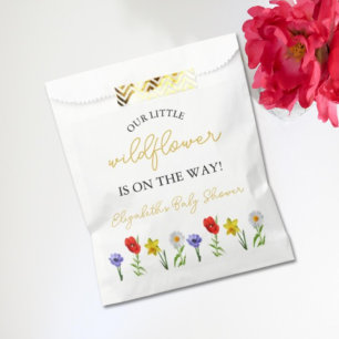 Little Wildflower Baby Shower Favour Bag