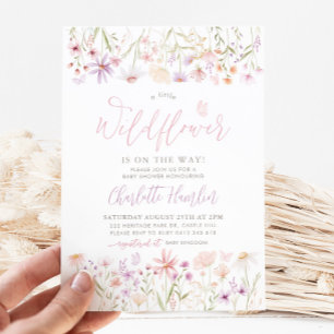 Little Wildflower Baby Shower Invitation
