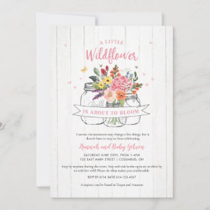 Little Wildflower Baby Shower Invitation