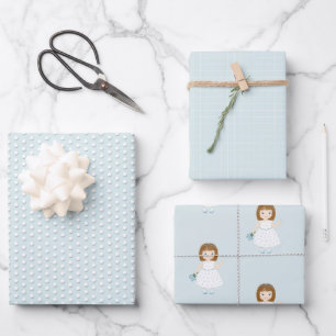 Little Wildflower Birthday Wrapping Paper Sheet