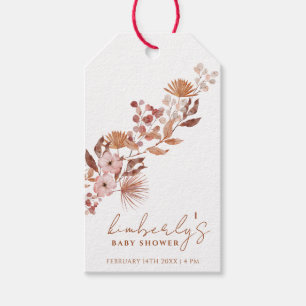 Little Wildflower Boho Fall Baby Shower Gift Tags