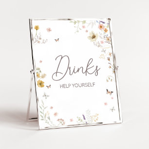 Little Wildflower Botanical Spring Drinks Poster