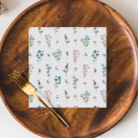 Little Wildflower Bridal Baby Shower Paper Napkins<br><div class="desc">Little Wildflower Bridal Baby Shower Paper Napkins</div>
