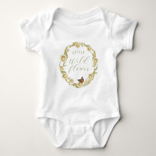 Little Wildflower Daisy Floral Baby Bodysuit