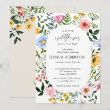 Little Wildflower Flower Baby Shower