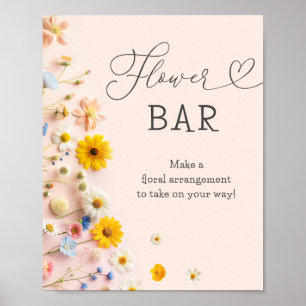 Little Wildflower Flower Bar Poster