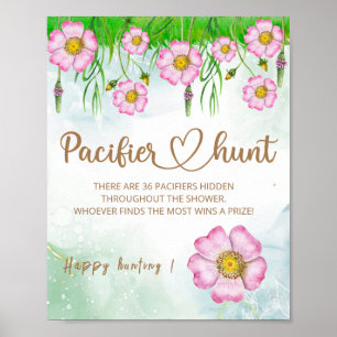 Little Wildflower Is On The Way Baby Shower Poster