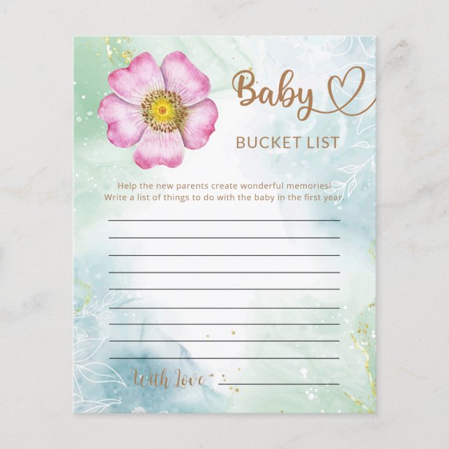 Little Wildflower Is On The Way Bucket List (Front)