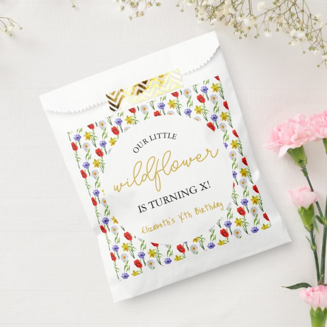 Little Wildflower Kids Birthday Favour Bag (Sealed)