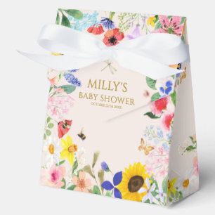 Little wildflower mama to Bee Baby Shower Favor Box