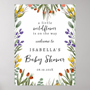 Little Wildflower On The Way Fall Welcome Sign
