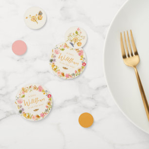 Little Wildflower Vintage Botanical Baby Shower  Confetti