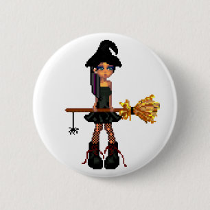 Little Witch 2 Inch Round Button