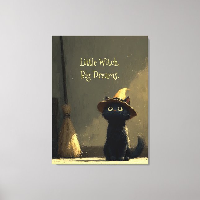 Little Witch, Big Dreams Canvas Print (Front)
