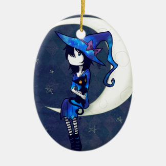 Little Witch Ceramic Ornament