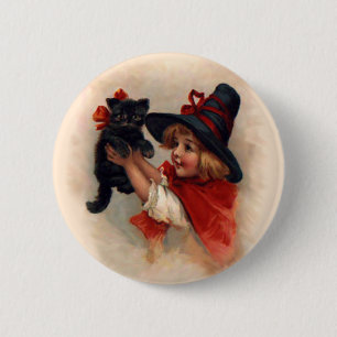 Little Witch Girl 2 Inch Round Button