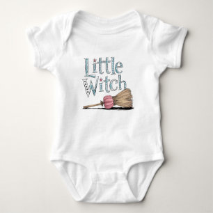 Little Witch Groovy Halloween Baby Bodysuit
