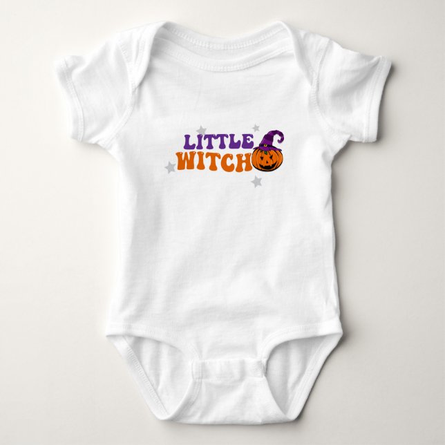 little witch spooky bodysuit halloween (Front)