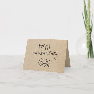 little wobblies anniversary card