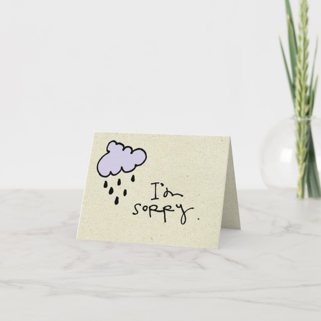little wobblies Im sorry Card (Front)