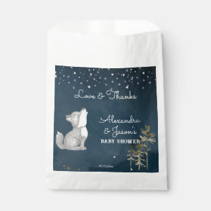 Little wolf themed baby shower favour gift bag