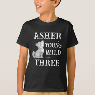 Little wolf young wild and three personalized T-Shirt