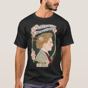 Little Women Potraits Jo March Botanical T-Shirt